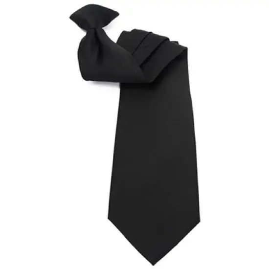 Men's Solid Color 19" Clip On Neck Tie image {2}