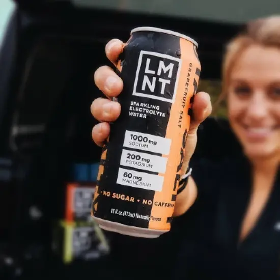 LMNT Zero-Sugar Grapefruit Salt Sparkling Electrolyte Drink - 16 fl oz image {4}