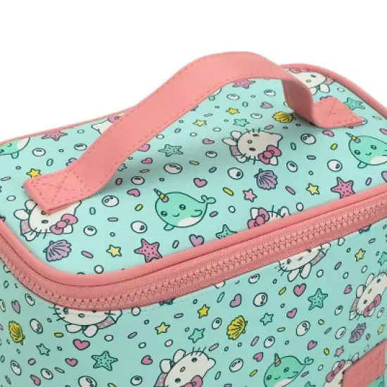 Hello Kitty Marine Life Light Blue 6&rdquo; Beauty Case Cosmetic Bag image {3}