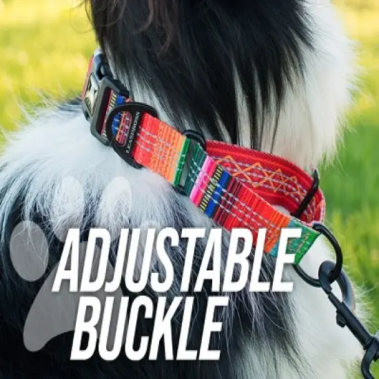 Leashboss Pattern Martingale Dog Collar, Reflective No-Pull Training Collar for Puppies and Dogs image {2}