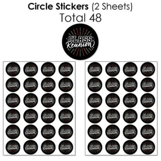Big Dot of Happiness Still Got Class - High School Reunion Party Candy Favor Sticker Kit - 304 Pieces image {4}