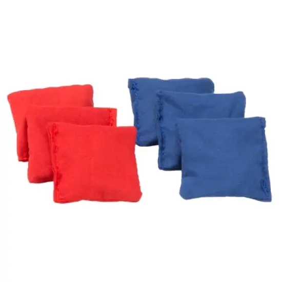 Toy Time Tabletop Mini Cornhole Set with Football Field Board - Six Beanbags image {1}