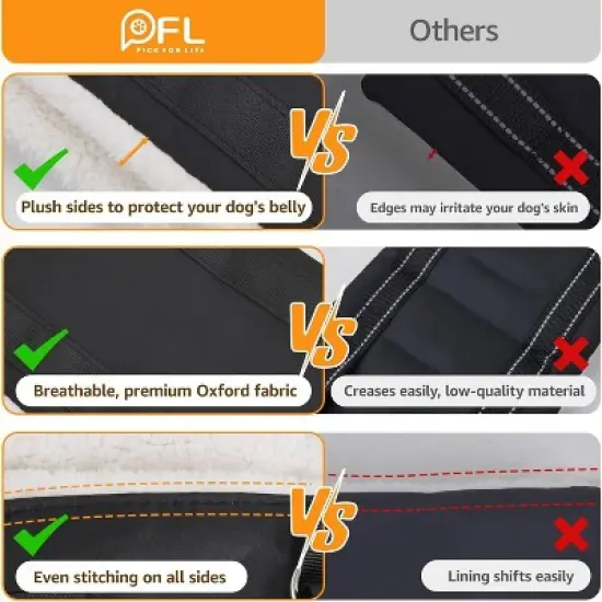 Adjustable Lift Harness for Large Dogs &ndash; Soft Hind Leg Support Sling for Dogs Weighing 55-100 lbs image {4}