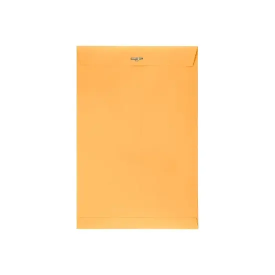 LUX 10 x 15 Clasp Envelopes 50/Pack 28lb. Brown Kraft 1015C-BK-50 image {1}