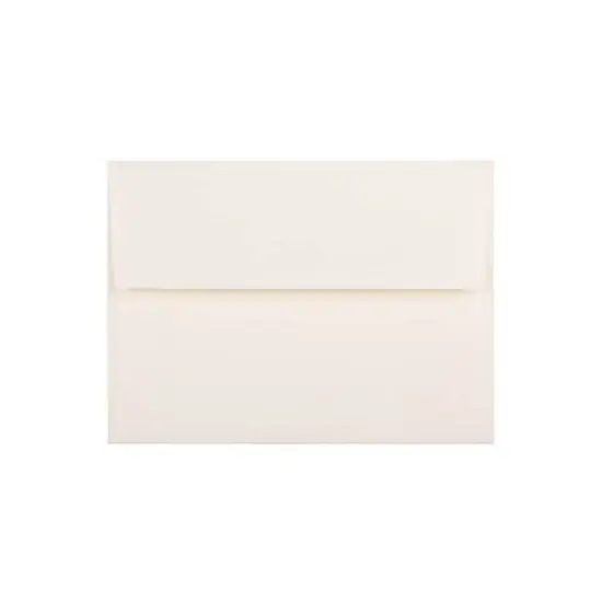 JAM Paper A6 Strathmore Invitation Envelopes 4.75 x 6.5 Natural White Linen 74083 image {4}