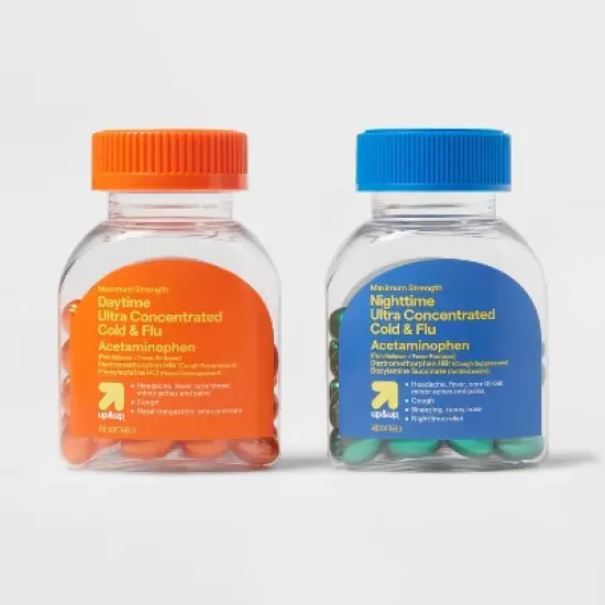 Daytime & Nighttime Maximum Strength Cold & Flu Softgels - 96ct - up&up&trade; image {5}