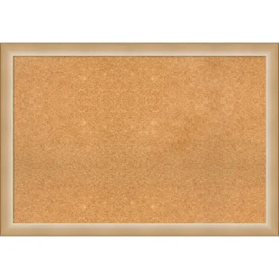 Amanti Art Eva Narrow Framed Corkboard, Natural Cork image {8}