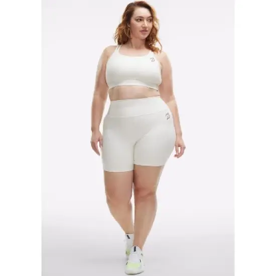 Peloton Women's Cadent 7" High Rise Pocket Bike Short, Pearl image {8}