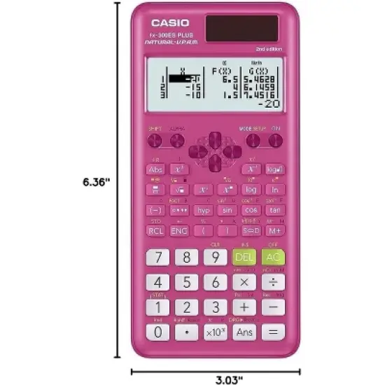Casio fx-300ES Plus 2nd Edition &ndash; Standard Scientific Calculator - Pink image {2}