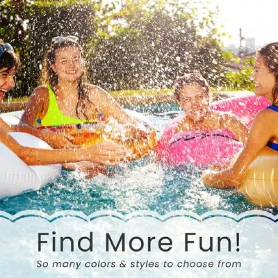 Pool Central Inflatable 6-Panel Beach Basketball -  16" - Orange image {4}