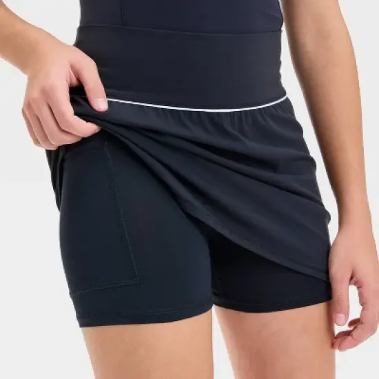 Girls' Everyday Soft Piped Skort - All In Motion&trade; image {2}