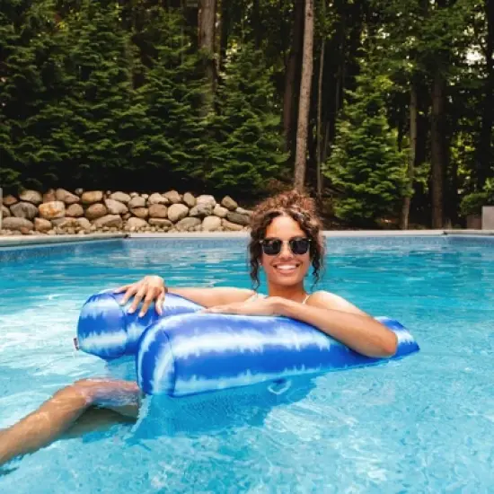 Big Joe Noodle Sling, No Inflation Needed Pool Seat with Armrests, Quick Draining Fabric image {1}