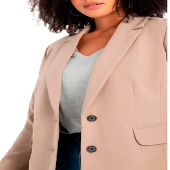 ELOQUII Women&rsquo;s Plus Size The 365 Suit Long Tailored Blazer image {1}