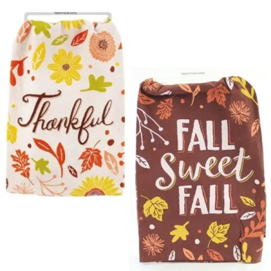 Decorative Towel 28.0 Inch Thankful Sweet Fall Set/2 , Kitchen Lori Siebert (2PC) image {3}