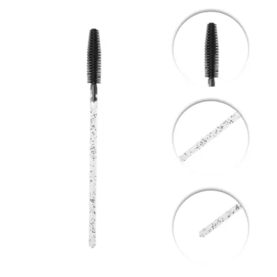 Unique Bargains Portable Silicone Eyelash Brush 50 Pcs image {2}