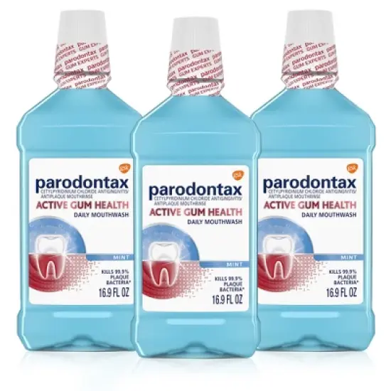 Parodontax Active Gum Health Mint Rinse Mouthwash - 16.9 fl oz/3ct image {8}
