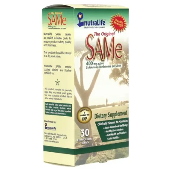 NutraLife SAMe, 400 mg, 30 Enteric Coated Tablets image {4}