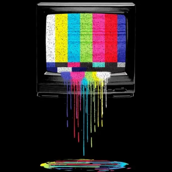 Men's Design By Humans Retro TV By clingcling Tank Top image {1}