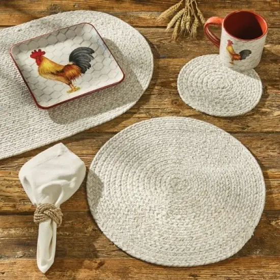 Park Designs Sea Salt Spice Bin Braided Trivet Set of 4 image {1}