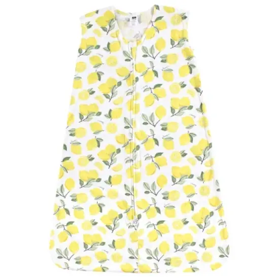 Hudson Baby Infant Girl Cotton Sleeveless Wearable Sleeping Bag, Sack, Blanket, Lemon image {2}