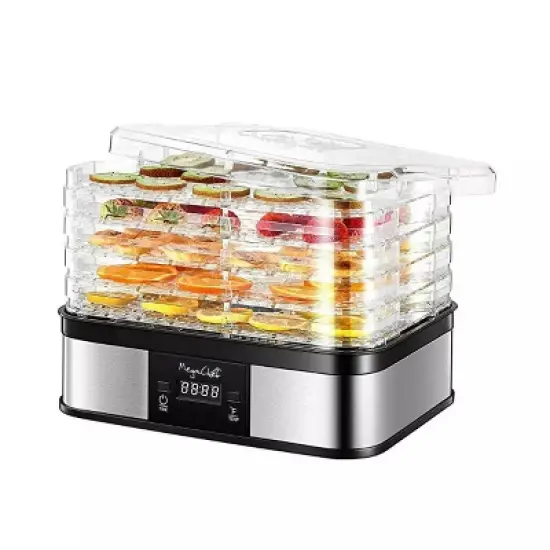 MegaChef 5 Tray Food Dehydrator with Timer and Temperature Control image {5}