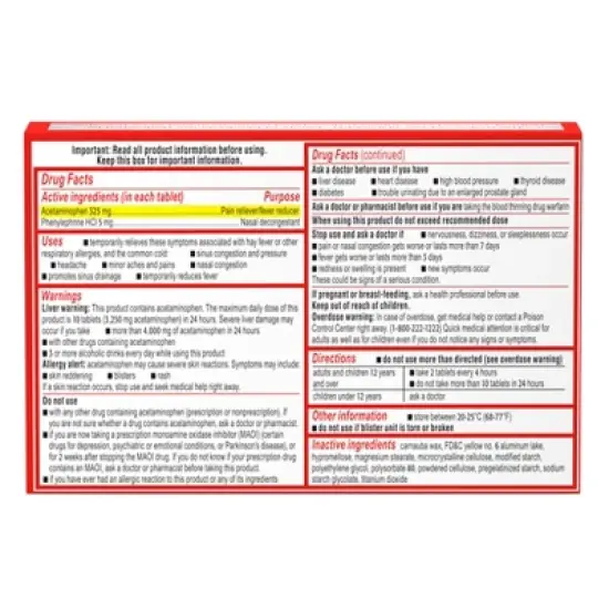 Sudafed PE Pressure + Pain Caplets - 24ct image {4}