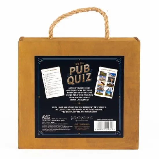 Big Pub Quiz - Professor Puzzle: Trivia Card Game for Adults, 3+ Players, Includes Scoring Pads & Pencil, Ages 14+ image {2}