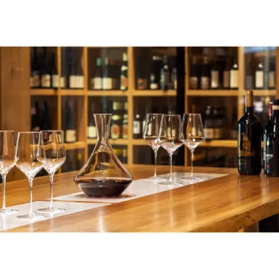 Stolzle Lausitz Fire Decanter Beverage Server Lead-Free Crystal, Modern Style, 750ml Capacity, Dishwasher-Safe image {4}