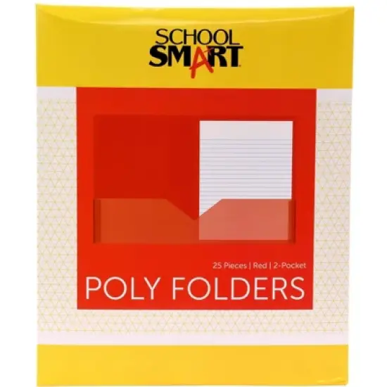 FOLDER SCHOOL SMART TWO-POCKET HEAVYWEIGHT POLY image {11}