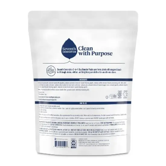 Seventh Generation Power Plus 3-in-1 Fragrance Free Oxy Booster Packs - 25ct image {1}