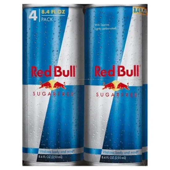 Red Bull Sugar Free Energy Drink - 4pk/8.4 fl oz Cans image {8}