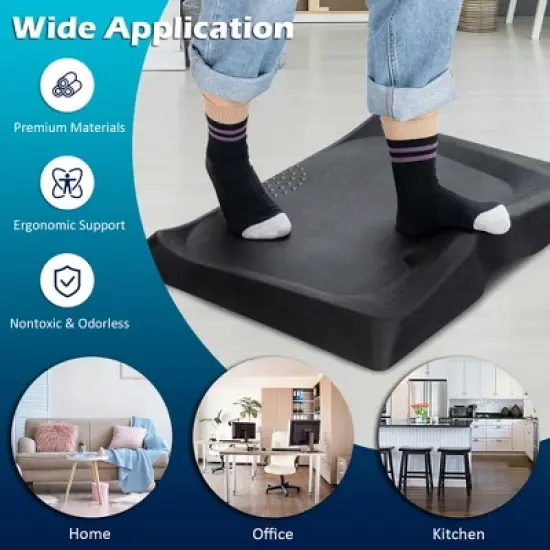Costway Portable Anti-Fatigue Standing Mat W/Massage Point Diverse Terrain Office Home image {5}