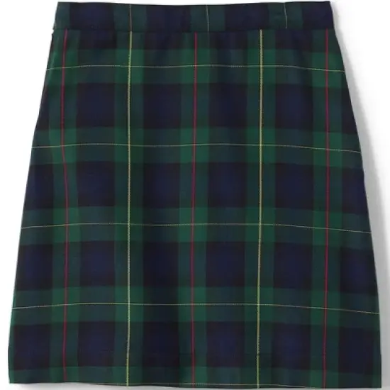 Lands' End School Uniform Girls Plaid A-line Skirt Below the Knee image {1}