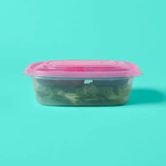 Rectangle Food Storage Container with Tray - 49oz - up&up&trade; image {1}