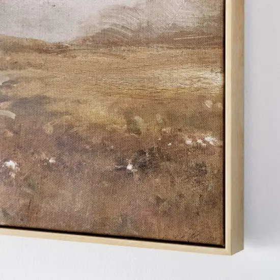 36" x 36" Plains Framed Wall Canvases - Threshold&trade; designed with Studio McGee: Modern Digital Art, Beige Frame, D Ring Mount image {2}