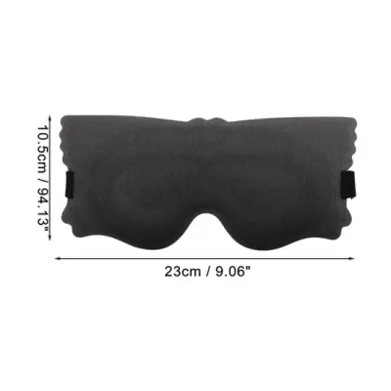 Unique Bargains Soft Elastic Buckle Band 3D Eye Mask 1 Pc image {3}