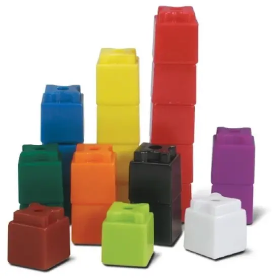 hand2mind Interlocking UniLink Math Linking Cubes, Set of 500 image {1}
