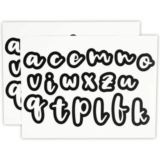 Bright Creations 146 Piece Alphabet, Numbers, Punctuation White Cutout Letters for Bulletin Board, Classroom, Chalkboard, 3.2 Inch image {3}