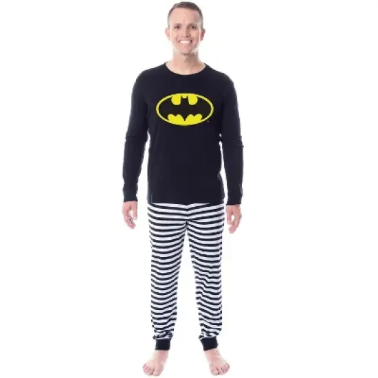 DC Comics Batman Classic Logo Tight Fit Cotton Matching Family Pajama Set image {3}