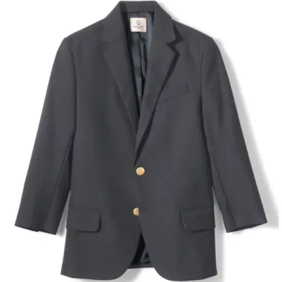 Lands' End School Uniform Boys Hopsack Blazer image {6}