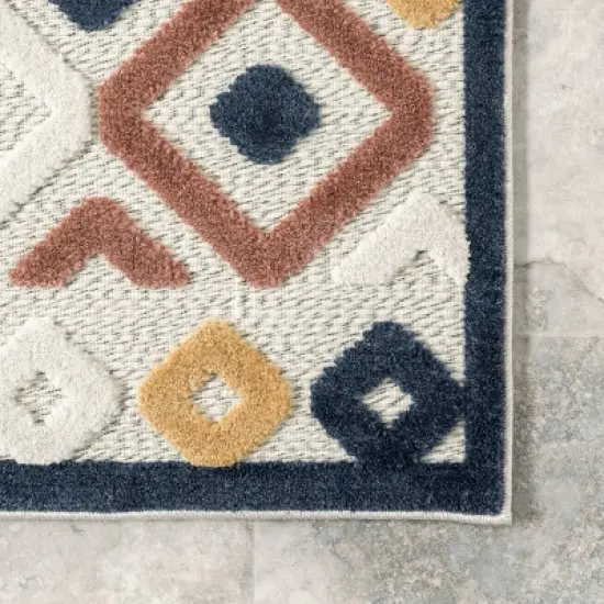 Corra Colorful Geometric Indoor/Outdoor Patio Area Rug image {4}