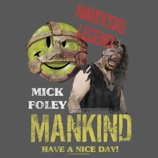 Girl's WWE Mick Foley Mankind Have a Nice Day T-Shirt image {1}