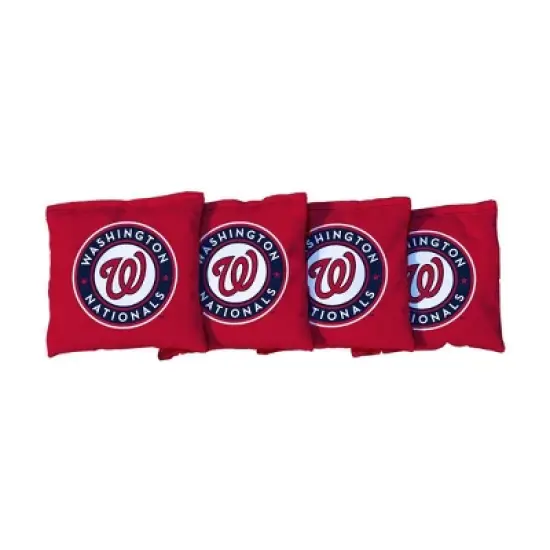 MLB Washington Nationals Corn-Filled Cornhole Bags Red - 4pk image {1}