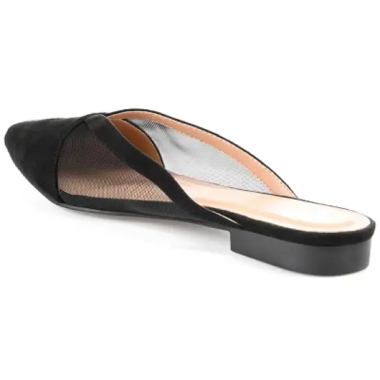Journee Collection Womens Reeo Slip On Pointed Toe Mules Flats image {6}