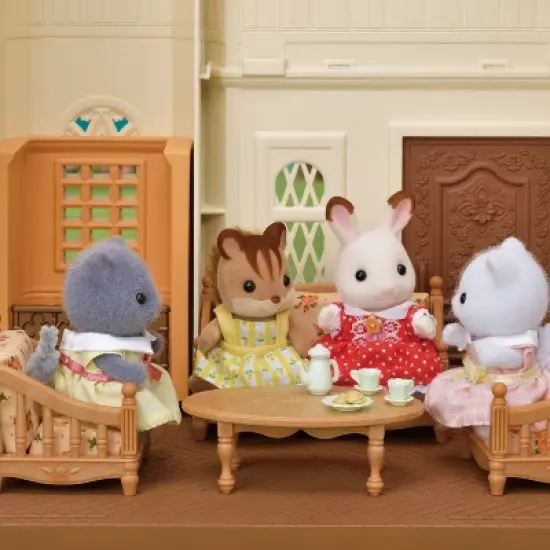 Calico Critters Red Roof Tower Home, 3 Story Dollhouse Playset with Figure, Furniture and Accessories image {3}