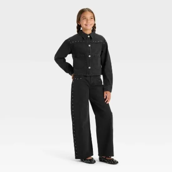 Girls' Denim Jacket - art class&trade; Black Wash image {2}