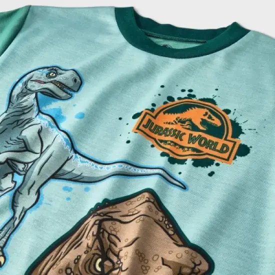 Boys' Jurassic World 3pc Pajama Set - Green image {2}
