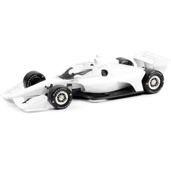Dallara IndyCar (Road Course Configuration) White Autograph Car "NTT IndyCar Series" (2022) 1/18 Diecast Model Car by Greenlight image {1}