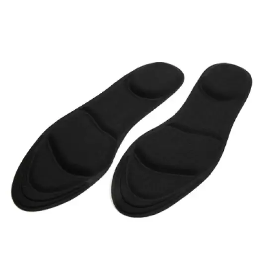 Unique Bargains Anti-Slip Shoes Insoles Black 1 Pair image {4}