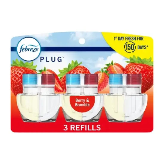 Febreze Plug Triple Refill Air Freshener - Berry & Bramble - 3ct image {15}